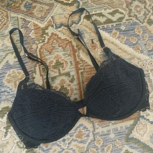 30D Calvin Klein Bra Black Lace Underwire